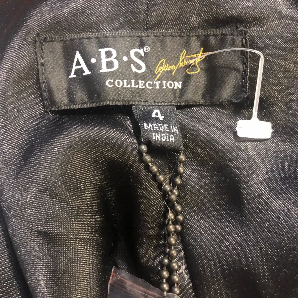 ABS Allen Schwartz Black One Shoulder Mini Dress - Picture 10 of 10